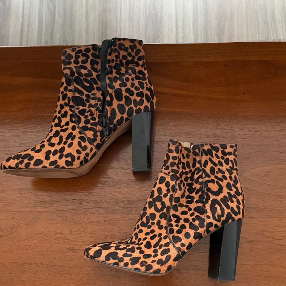 Banana Republic Animal Print Heeled Boots